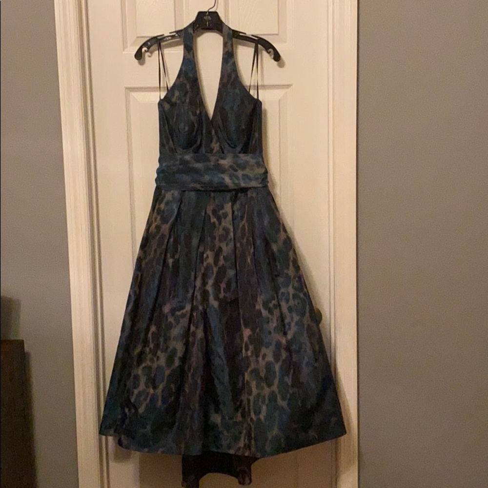 Stunning Leopard Halter Dress